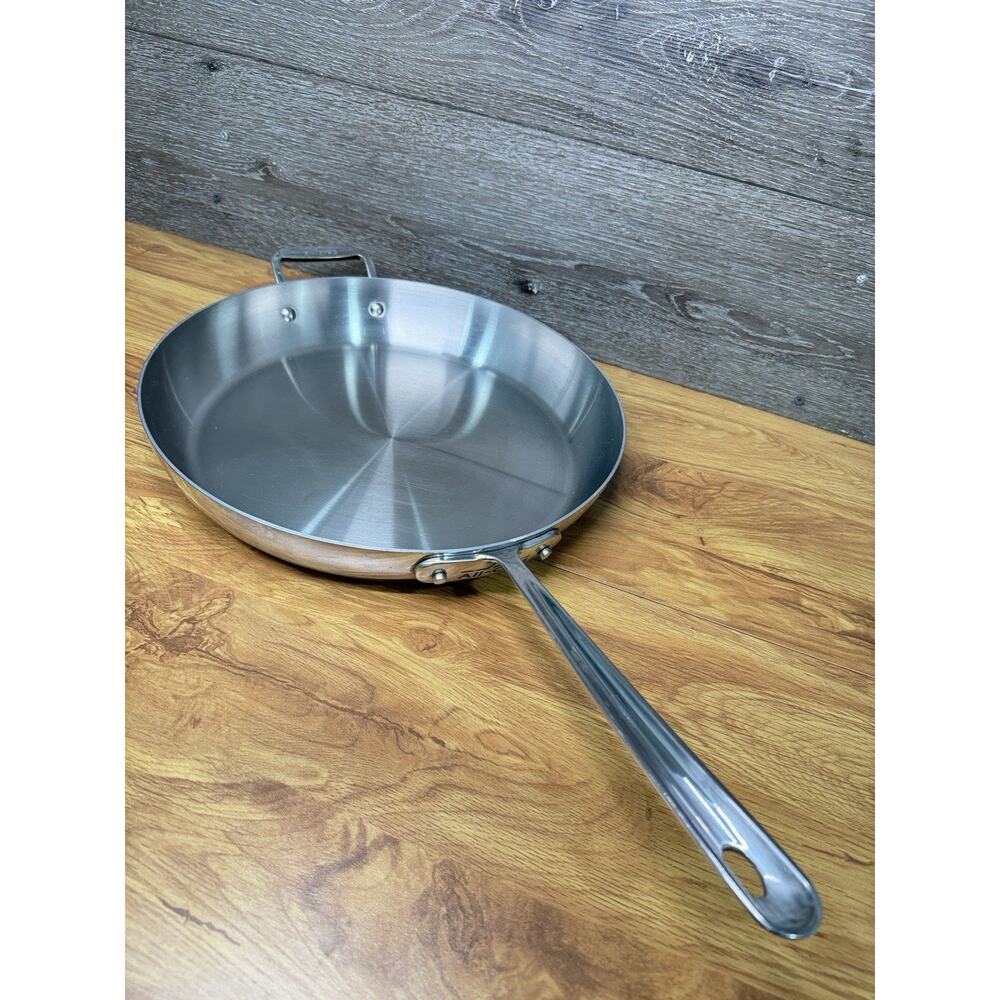 All-Clad 13-1/4” in Stainless Steel Skillet No Lid Induction Ready